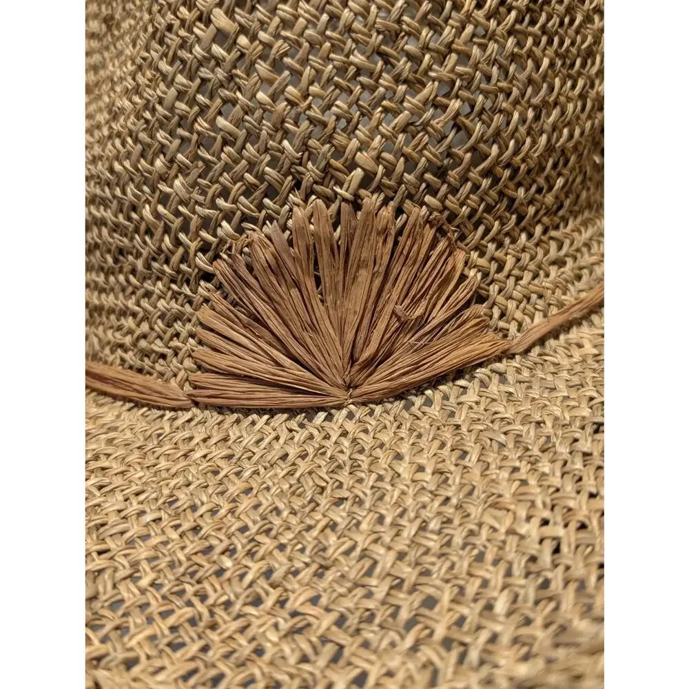 J.Crew Unisex Straw Cowboy Style Sun Hat One Size
